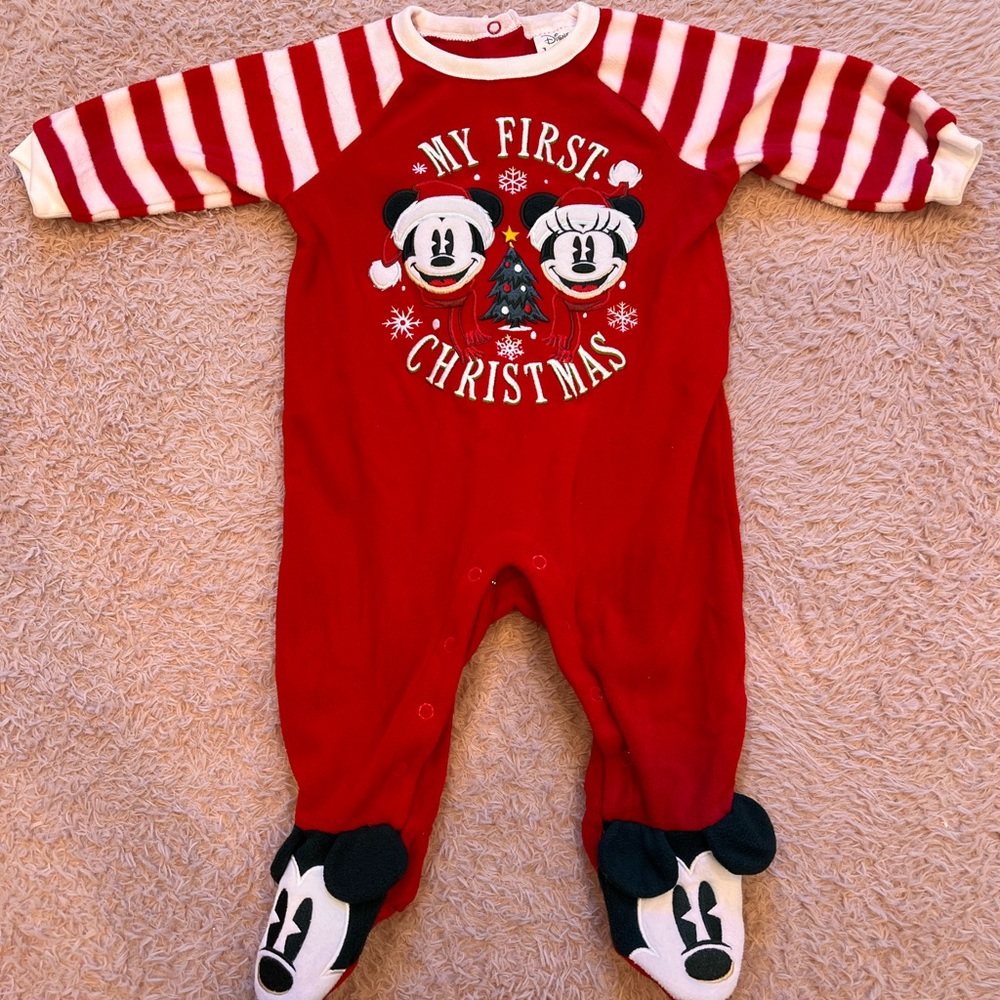 My first Christmas Disney baby pajamas